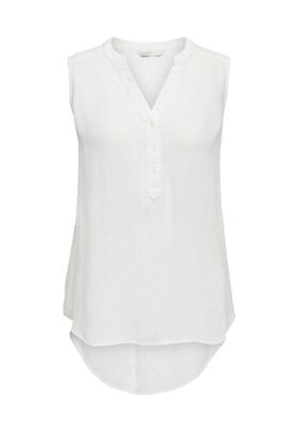 only - ONLY Bluzka 15213420 Biały Regular Fit. Kolor: biały. Materiał: wiskoza