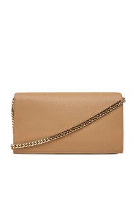 TOMMY HILFIGER - Tommy Hilfiger Torebka Th Her Flap W/Chain AW0AW17403 Beżowy. Kolor: beżowy. Materiał: skórzane #6