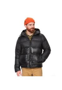 Kurtka puchowa męska Marmot Guides Down Hoody. Kolor: czarny. Materiał: puch. Sport: turystyka piesza #1