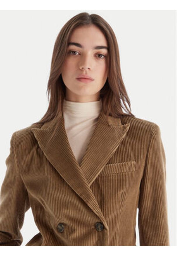 Weekend Max Mara Marynarka Katanga 2525046062 Brązowy Regular Fit. Kolor: brązowy. Materiał: bawełna