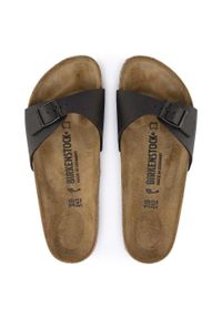 Klapki Birkenstock Madrid Dorosłych. Zapięcie: bez zapięcia. Kolor: czarny. Materiał: syntetyk, materiał. Szerokość cholewki: normalna. Sport: turystyka piesza