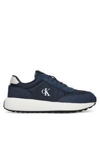 Calvin Klein Jeans Sneakersy Athleisure Runner Laceup Ny-Su YM0YM01370 Granatowy. Kolor: niebieski. Materiał: zamsz, skóra #1