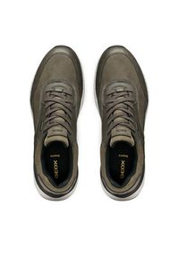 Geox Sneakersy U Branthon B Abx U56M6A 0EKBU C3009 Khaki. Kolor: brązowy. Materiał: skóra