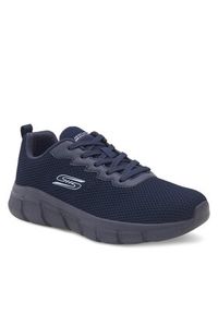 skechers - Skechers Sneakersy BOBS B FLEX 118106 NVY Granatowy. Kolor: niebieski. Materiał: materiał