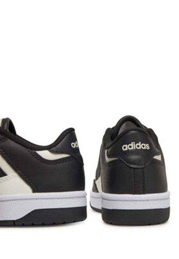 Adidas - adidas Sneakersy Rapid Court JP7654 Czarny. Kolor: czarny. Materiał: skóra