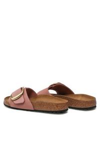 Birkenstock Klapki Madrid Big Buckle 1024039 Różowy. Kolor: różowy. Materiał: skóra, nubuk