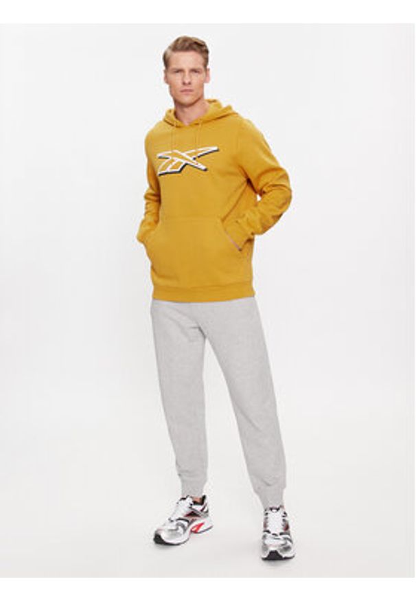 Reebok Bluza Identity IN1692 Żółty Regular Fit. Kolor: żółty. Materiał: bawełna