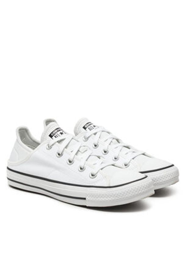 Converse Trampki Chuck Taylor All Star Crush Heel Ox A03076C Biały. Kolor: biały. Materiał: materiał