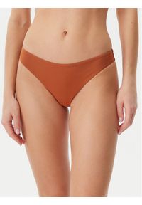 Calvin Klein Swimwear Dół od bikini KW0KW02705 Brązowy. Kolor: brązowy. Materiał: syntetyk