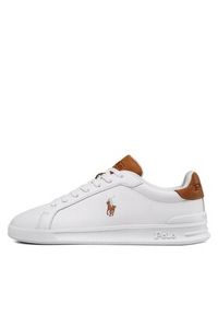 Polo Ralph Lauren Sneakersy Hrt Ct II 09877598001 Biały. Kolor: biały. Materiał: skóra #2