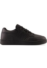Buty unisex New Balance BB480L3B – czarne. Okazja: na co dzień. Kolor: czarny. Materiał: materiał, skóra, dresówka. Szerokość cholewki: normalna. Sport: turystyka piesza