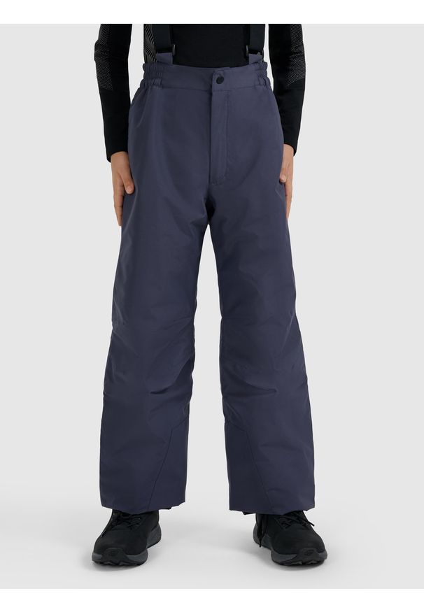 4f - 4F Spodnie narciarskie membrana 5000 chłopięce - szare 146 (10-11 lat). Kolor: szary. Materiał: poliester, materiał. Wzór: gładki. Sezon: lato. Sport: narciarstwo