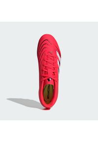 Adidas - Buty Predator Club FG/MG. Kolor: czerwony, czarny, wielokolorowy, biały. Materiał: materiał