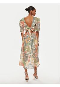 TwinSet - TWINSET Sukienka letnia 241TT2451 Kolorowy Regular Fit. Materiał: bawełna. Wzór: kolorowy. Sezon: lato
