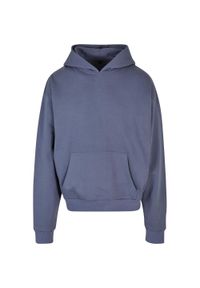 BUILD YOUR BRAND - Bawełniana Bluza Z Kapturem Dla Dorosłych Unisex Ultra Heavyweight Boxy Hoodie. Typ kołnierza: kaptur. Kolor: niebieski. Materiał: bawełna