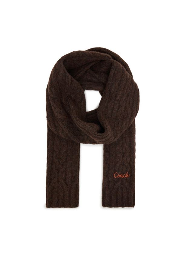 Coach Szalik CCL89 Brązowy. Kolor: brązowy. Materiał: poliester