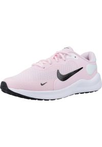 Buty do biegania dla dzieci Nike Revolution 7. Zapięcie: sznurówki. Kolor: różowy. Materiał: syntetyk, materiał, tkanina. Szerokość cholewki: normalna. Model: Nike Revolution. Sport: bieganie #1