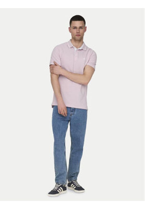 Only & Sons Polo Fletcher 22024827 Różowy Regular Fit. Typ kołnierza: polo. Kolor: różowy. Materiał: bawełna