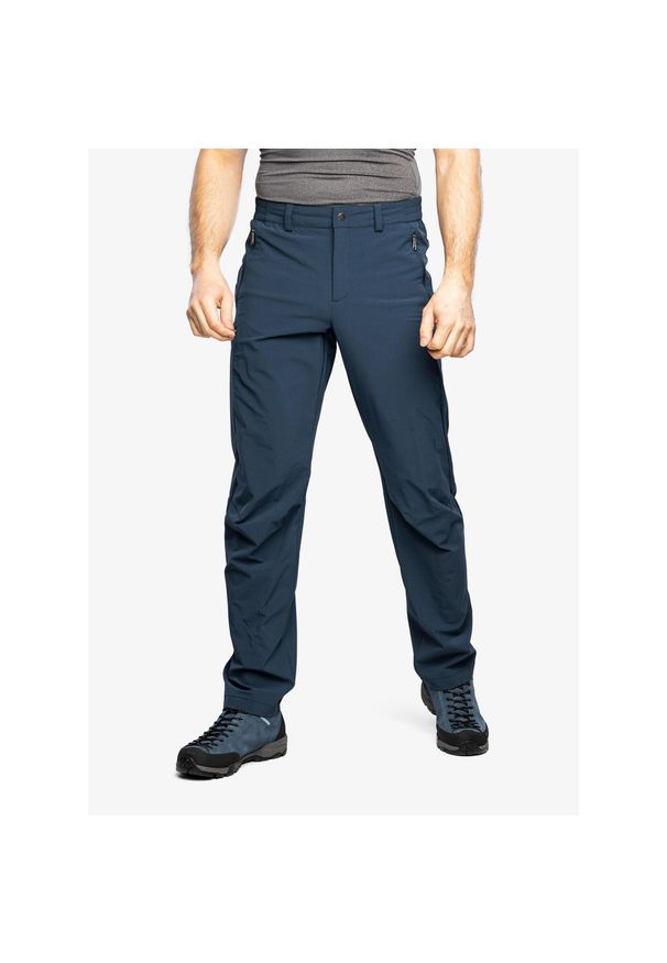 Spodnie turystyczne męskie Vaude Farley Stretch Pants III. Kolor: niebieski. Sezon: lato. Sport: turystyka piesza