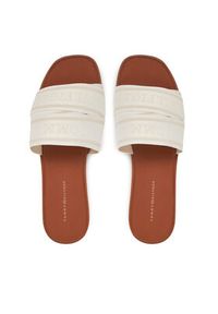 TOMMY HILFIGER - Tommy Hilfiger Klapki Webbing Mule FW0FW08421 Biały. Kolor: biały. Materiał: materiał #6