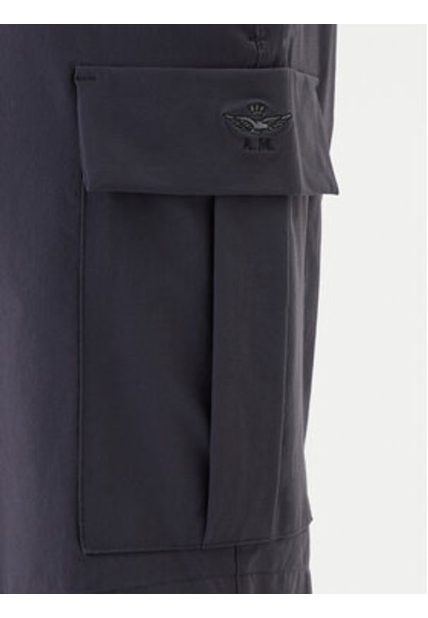 Aeronautica Militare Szorty materiałowe 261BE0277UCT04291 Granatowy Regular Fit. Kolor: niebieski. Materiał: syntetyk