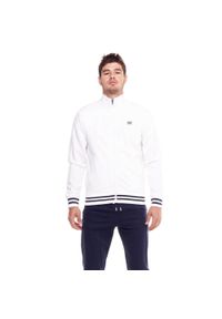 LEONE 1947 APPAREL - Męski dres ze stójką i zamkiem Welcome Back. Kolor: niebieski, wielokolorowy, biały. Materiał: dresówka. Sport: fitness