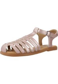 Geox - Sandały GEOX J SANDAL KARLY GIRL Rose. Kolor: różowy. Materiał: syntetyk, skóra. Sezon: lato