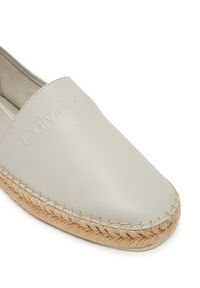 Calvin Klein Espadryle Espadrille Lth HM0HM01882 Szary. Kolor: szary. Materiał: skóra