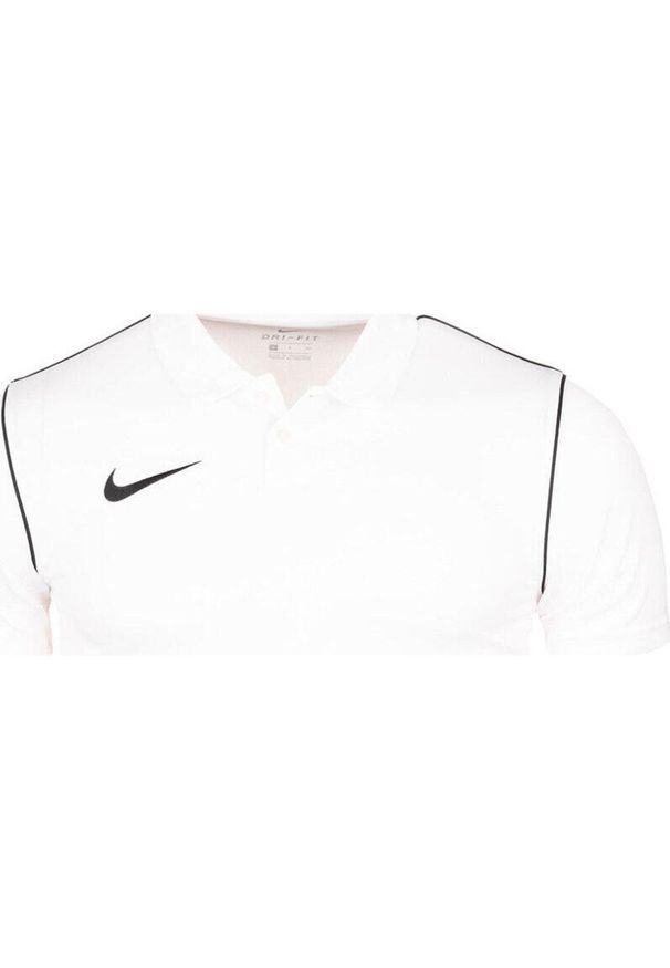 Koszulka sportowa dla dzieci Nike Dry Park 20 Polo. Typ kołnierza: polo. Kolor: biały