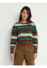 Cream Sweter Cila 10610572 Kolorowy Regular Fit. Materiał: syntetyk. Wzór: kolorowy #1