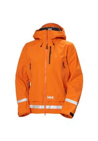 Damska kurtka narciarska z kapturem Helly Hansen Unit 3L. Typ kołnierza: kaptur. Kolor: pomarańczowy. Sezon: zima. Sport: narciarstwo #1
