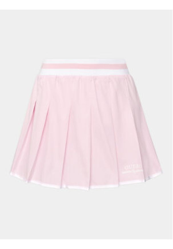Guess Spódnica trapezowa Arleth V4GD19 WG2Q0 Różowy Regular Fit. Kolor: różowy. Materiał: syntetyk