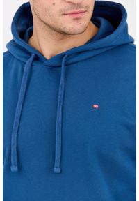 Diesel - DIESEL Błękitna męska bluza S-ROB-HOOD-MICRODIV, Rozmiar XXL. Okazja: na co dzień. Typ kołnierza: kaptur. Kolor: niebieski. Materiał: elastan, materiał, bawełna. Styl: casual #6