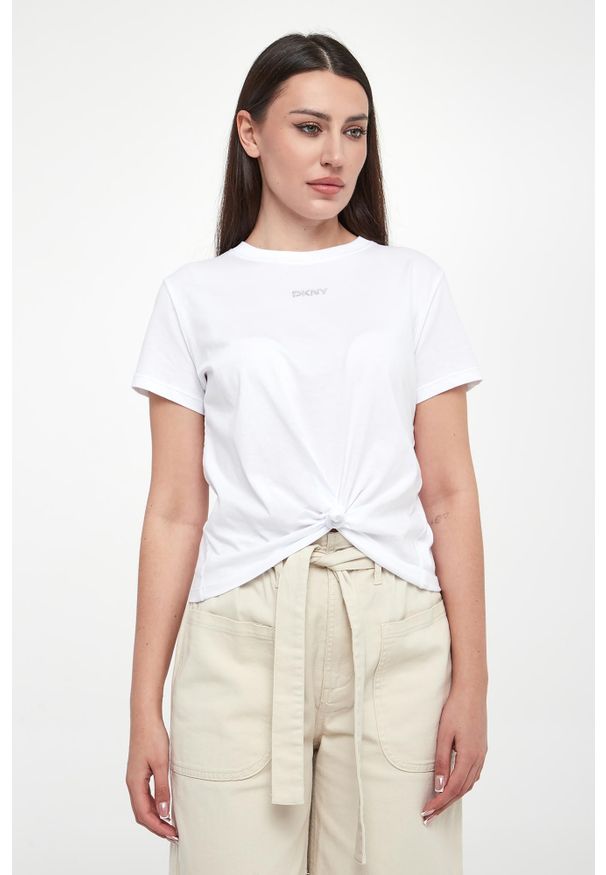 T-shirt damski DKNY SPORT. Styl: sportowy