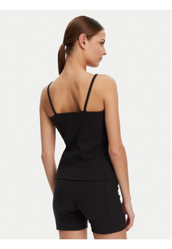 Adidas - adidas Top ALL SZN Rib JJ1224 Czarny Slim Fit. Kolor: czarny. Materiał: bawełna