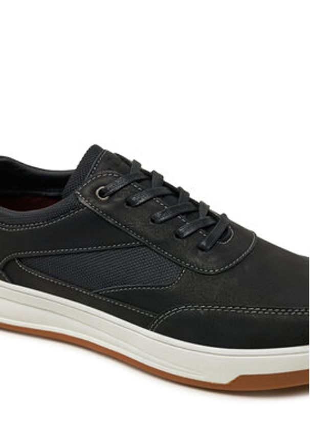 Pierre Cardin Sneakersy 9637 Czarny. Kolor: czarny. Materiał: skóra