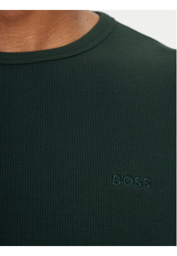 BOSS Longsleeve Tempesto 50520725 Zielony Regular Fit. Kolor: zielony. Materiał: bawełna. Długość rękawa: długi rękaw