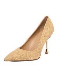 Eva Minge Szpilki EO-SIAN-1797-181 Złoty. Kolor: złoty. Materiał: skóra, zamsz. Obcas: na szpilce #8