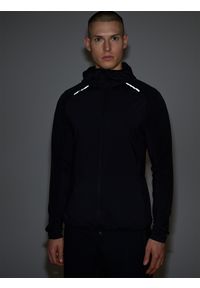 4f - 4F Bluza rowerowa szybkoschnąca męska - czarna XXL. Typ kołnierza: kołnierzyk stójkowy. Kolor: czarny. Materiał: dzianina, włókno, materiał. Długość rękawa: raglanowy rękaw. Długość: krótkie. Styl: klasyczny, sportowy. Sport: kolarstwo #2
