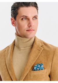 Pako Lorente - PAKO LORENTE - Beżowa sztruksowa marynarka męska. Okazja: na co dzień. Kolor: beżowy. Materiał: sztruks. Sezon: jesień. Styl: casual #9