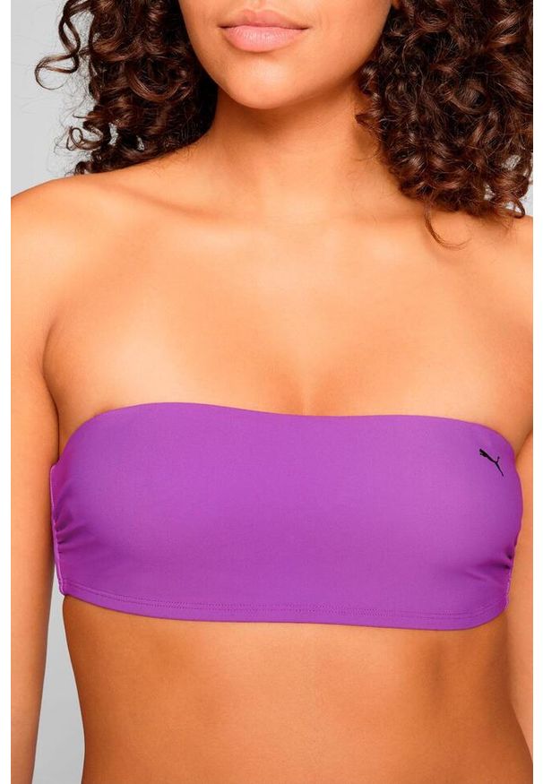 Puma - Góra od bikini Bandeau w kolorze fioletowym. Kolor: fioletowy. Materiał: poliester
