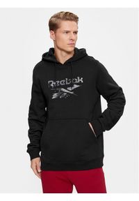 Reebok Bluza RI Modern Camo HS7389 Czarny Regular Fit. Kolor: czarny. Materiał: syntetyk, bawełna