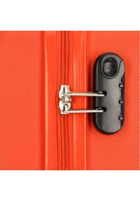 Wittchen - Duża walizka z ABS-u tłoczona. Kolor: czerwony. Materiał: guma. Wzór: geometria. Styl: klasyczny #2