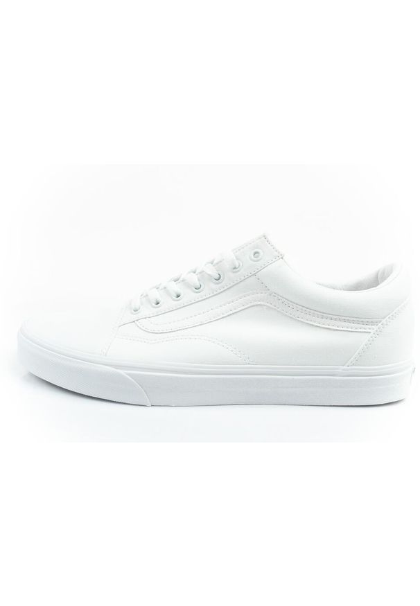 Buty trampki sportowe męskie Vans Old Skool. Kolor: biały. Materiał: materiał, tkanina. Szerokość cholewki: normalna. Styl: sportowy