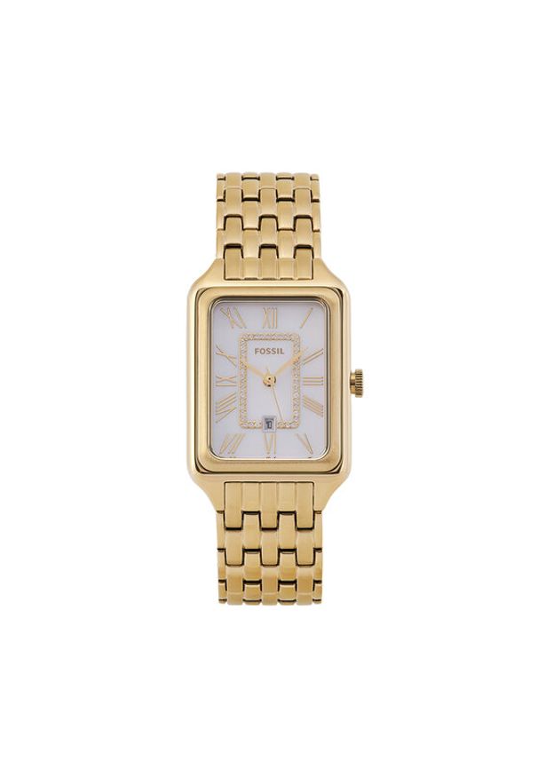 Fossil Zegarek Raquel ES5304 Złoty. Kolor: złoty