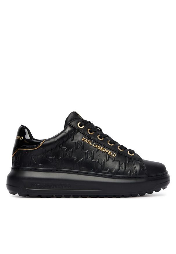 Karl Lagerfeld - KARL LAGERFELD Sneakersy KL67549E Czarny. Kolor: czarny. Materiał: skóra