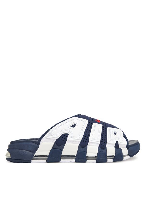 Nike Klapki Air More Uptempo Slide FQ8699 400 Granatowy. Kolor: niebieski. Materiał: materiał