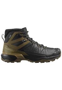 salomon - Buty trekkingowe męskie Salomon X Ultra Snowpilot Wp. Kolor: czarny, wielokolorowy. Materiał: skóra, materiał. Szerokość cholewki: normalna. Sport: turystyka piesza