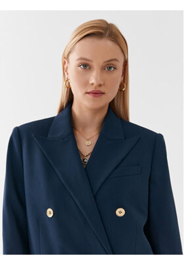 MICHAEL Michael Kors Marynarka MF3103WENX Granatowy Relaxed Fit. Kolor: niebieski. Materiał: syntetyk