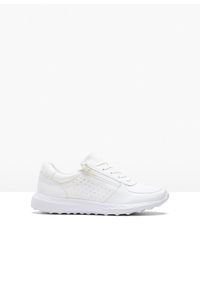 bonprix - Sneakersy z błyszczącymi kamieniami. Kolor: biały #1
